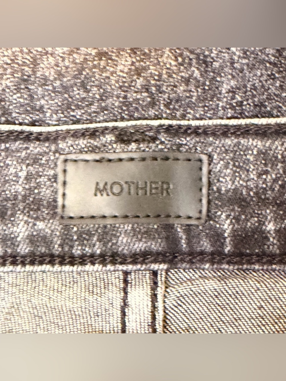 MOTHER The Stunner High Rise Skinny Jeans 29 Charcoal “Train Stops” Denim - Picture 9 of 13